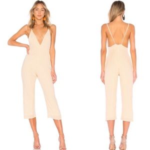 Privacy Please League Orange Striped Jumpsuit - XS